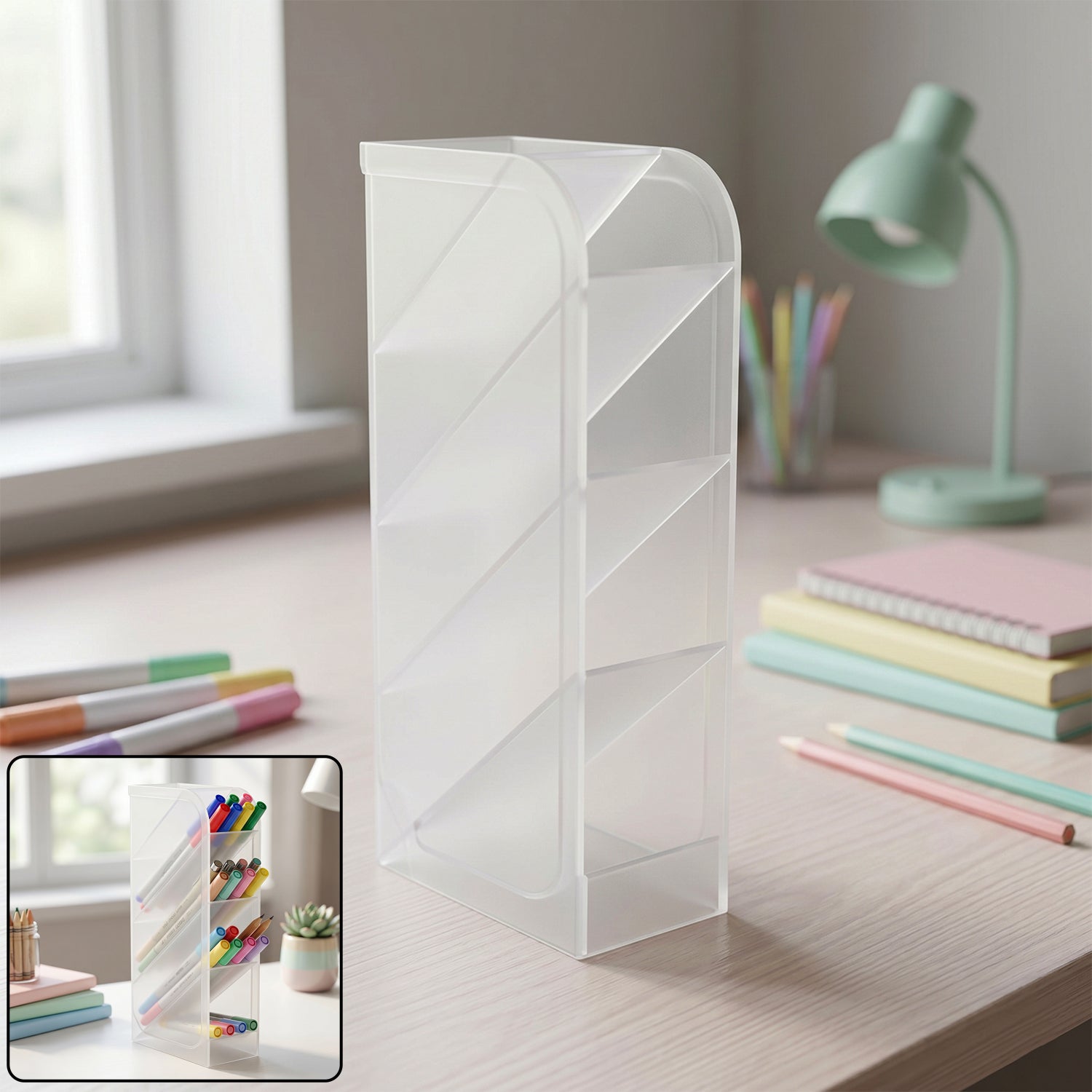 Plastic Multi-storage Holder  1 Pc Perfect For Storing Pens Markers