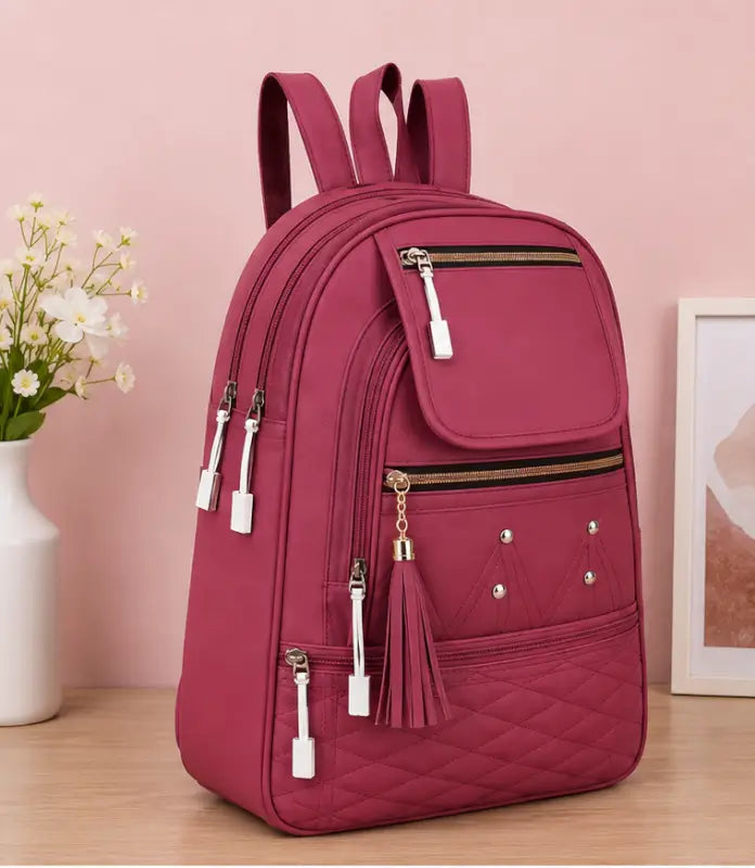 Women's PU Leather Handbag – Stylish Multi-Compartment Shoulder Tote Bag for Office, Travel & Daily Use