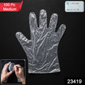 Disposable Medium Plastic Gloves (100 Pc)