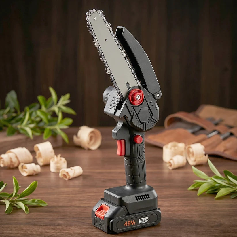 Mini Electric Cordless Chainsaw (1 Set 48v 24 Cm Long)