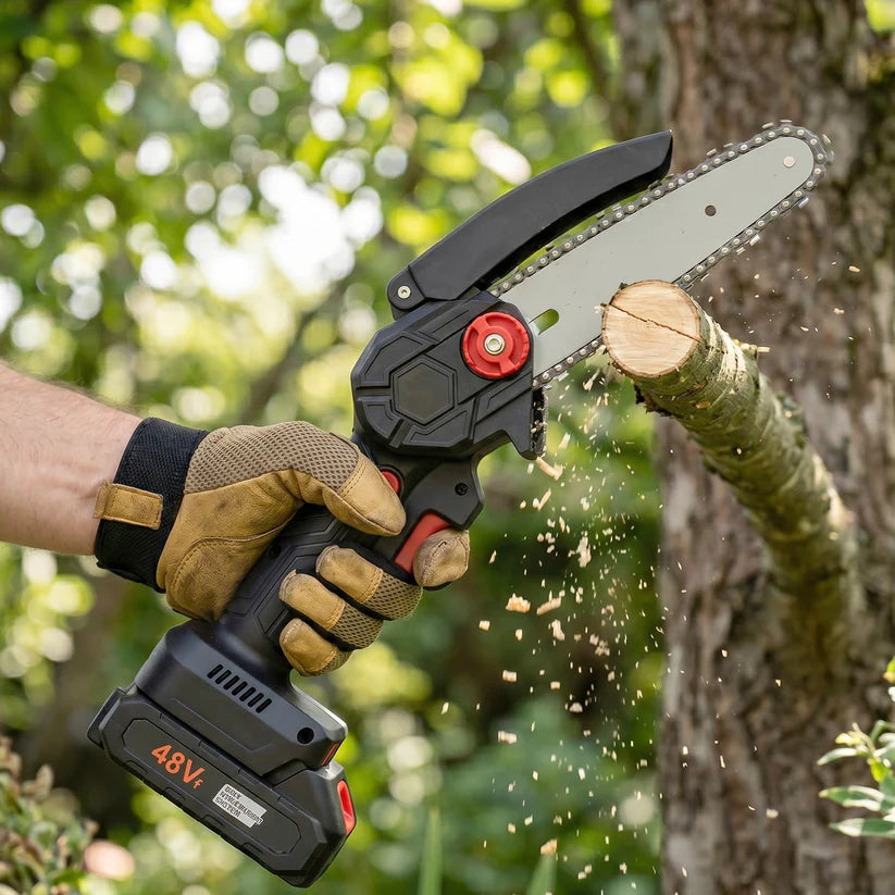 Mini Electric Cordless Chainsaw (1 Set 48v 24 Cm Long)