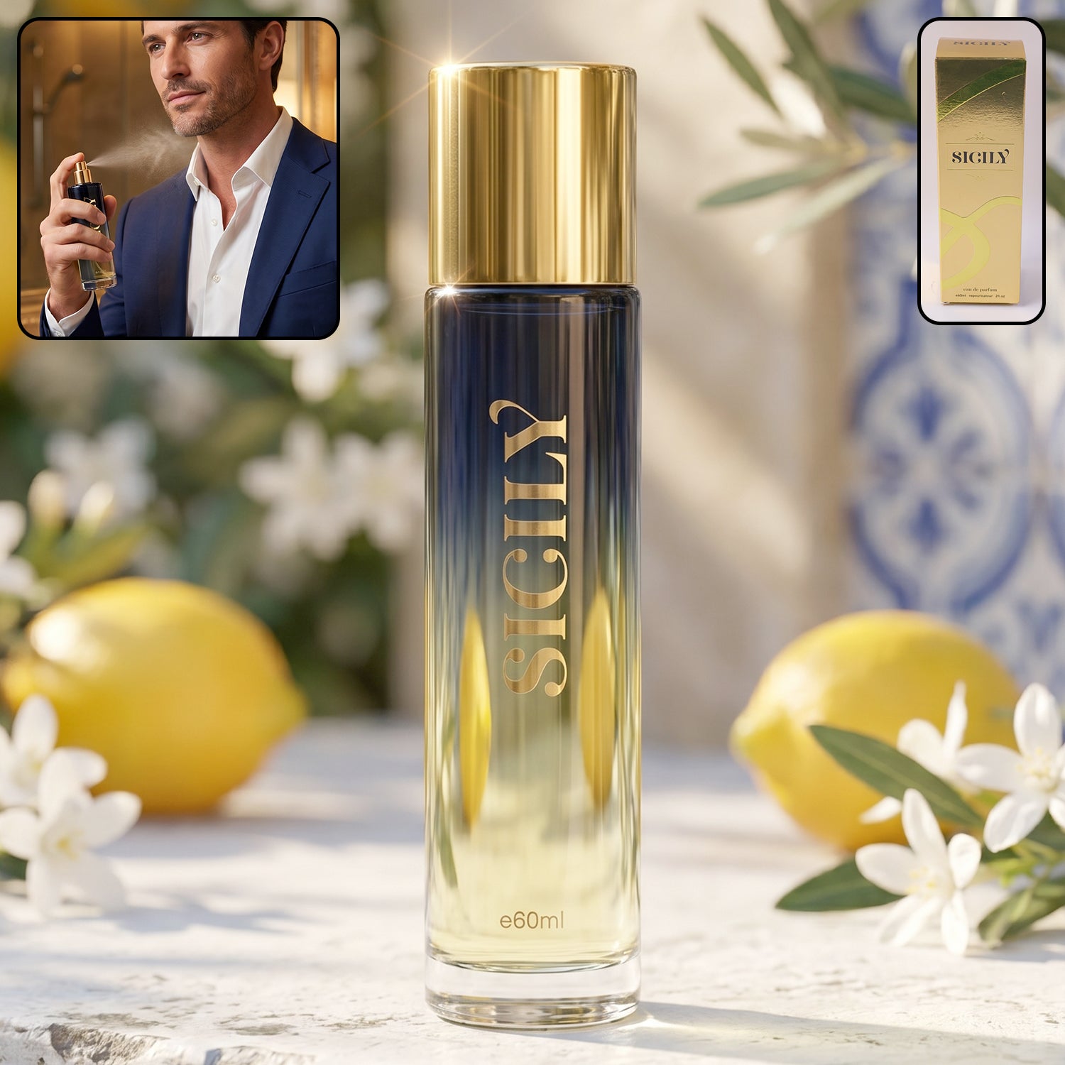 Sicily Premium Eau De Parfum Spray (1 Pc 60 Ml)