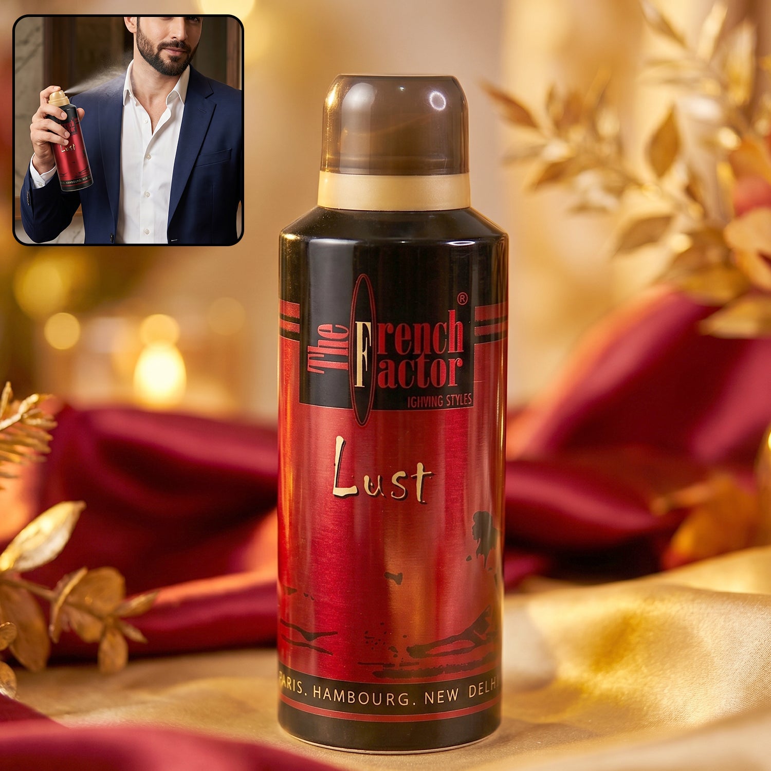 French Factor Lust Red Deodorant Body Spray (1 Pc 150 Ml)