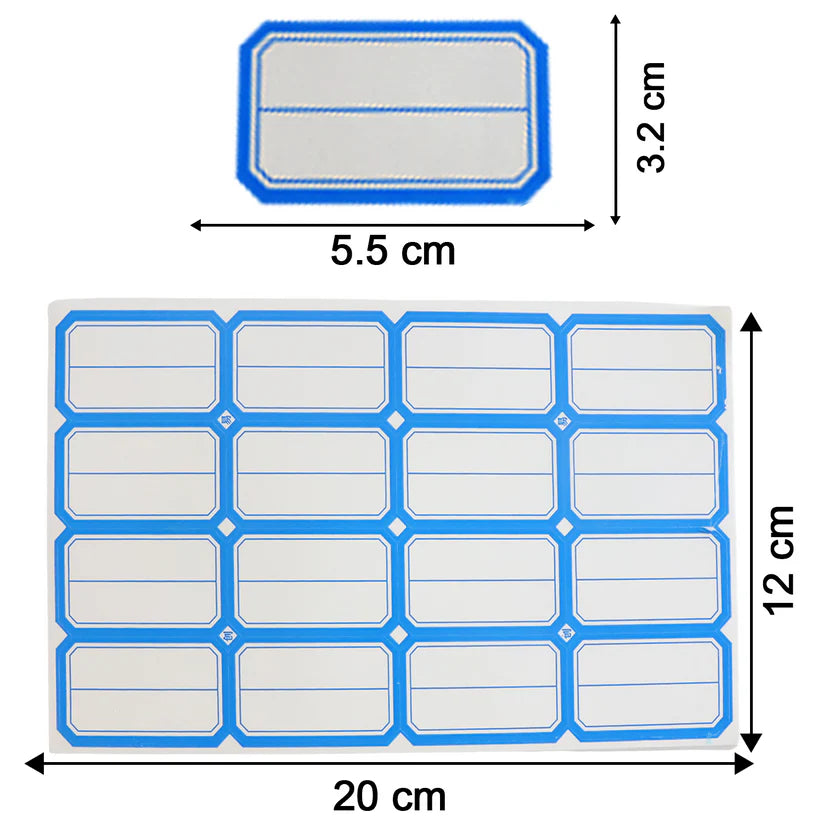 Multipurpose Blank Label Sticker Sheets (50 Sheet Set)
