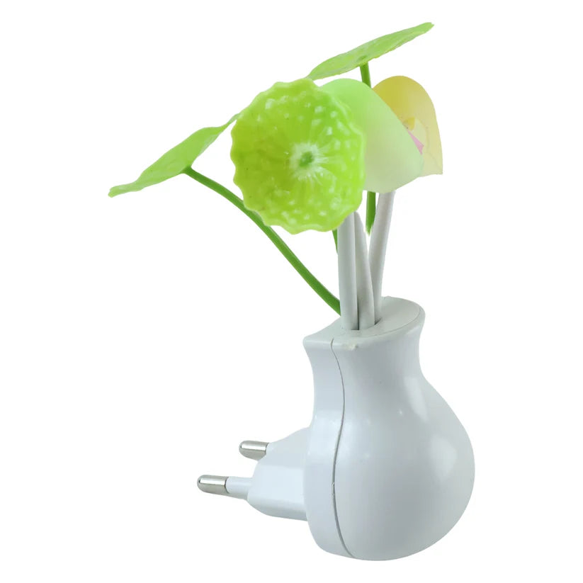 Led Dream Night Light Auto Onoff Sensor Mushroom Lamp (Multicolor)