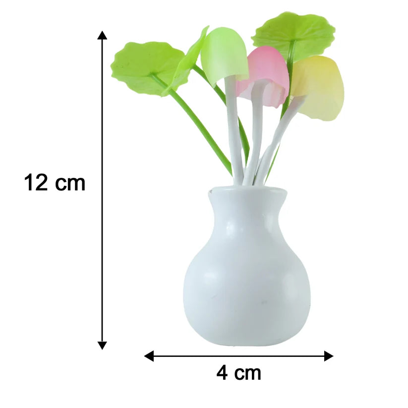 Led Dream Night Light Auto Onoff Sensor Mushroom Lamp (Multicolor)