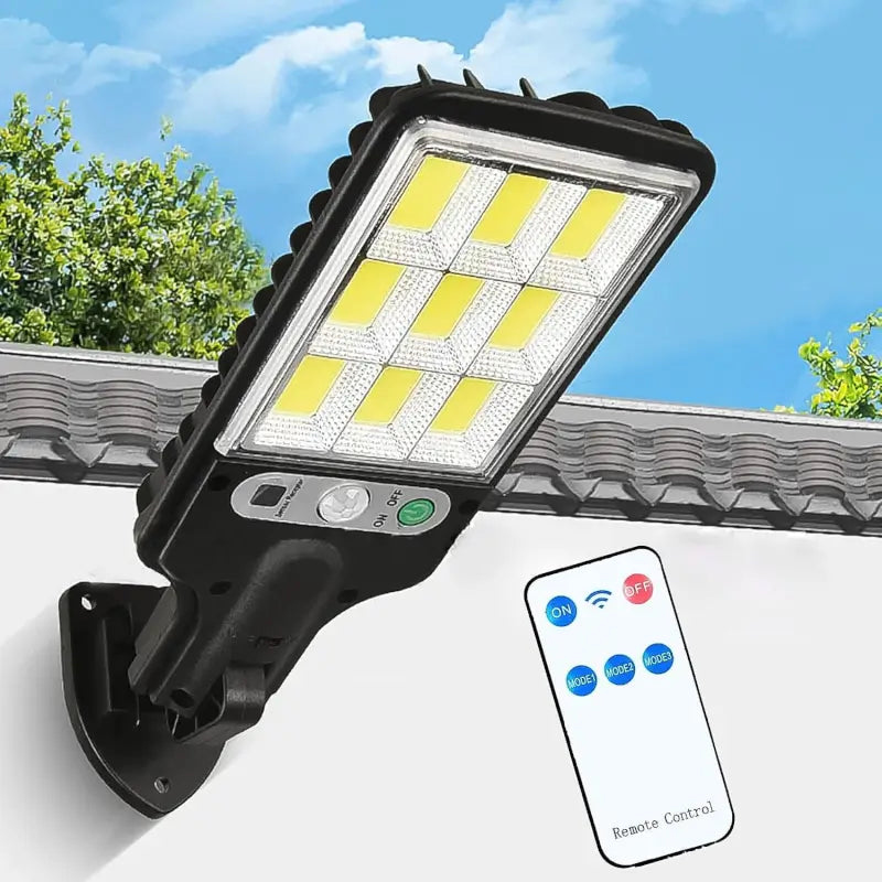 High-Power Solar LED Street Light with Motion Sensor & Remote Control