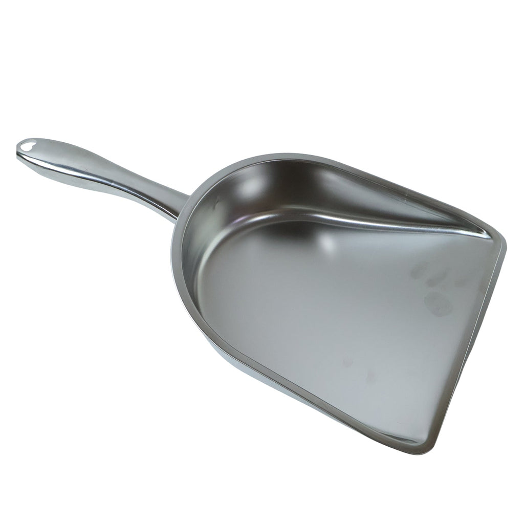 Heavy Duty Metal Dustpan Stainless Steel Dust Pan With Handle (1 Pc)