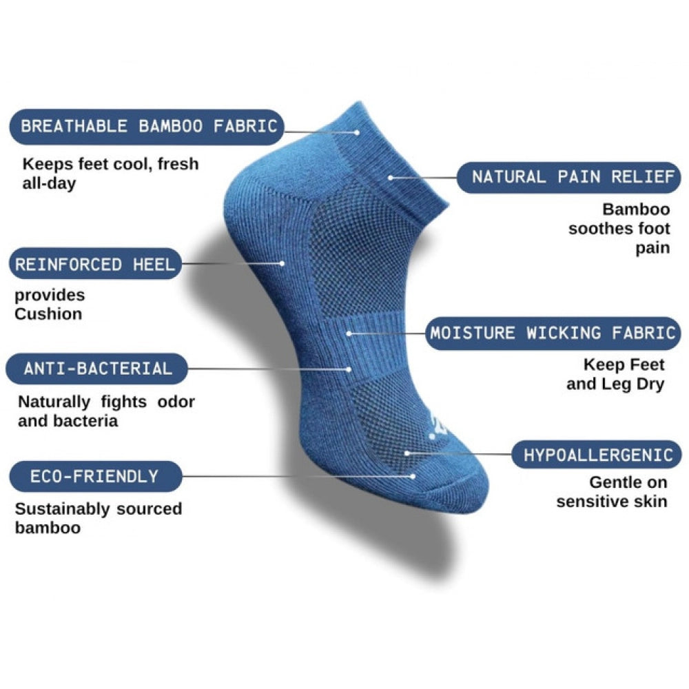 3_Pair Set Unisex Casual Cotton Printed Low Cut Socks (Multicolor)