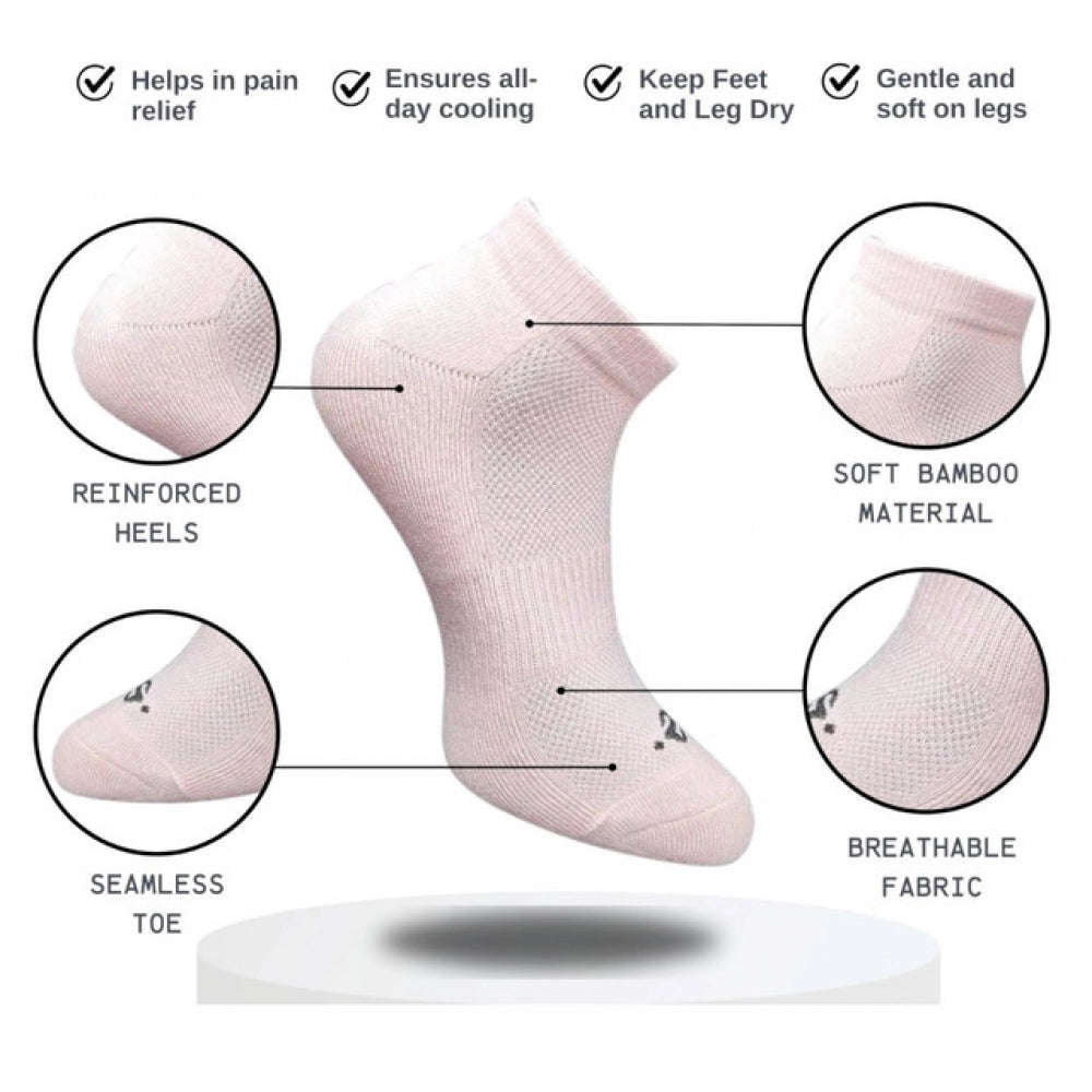 3_Pair Set Unisex Casual Cotton Printed Low Cut Socks (Multicolor)