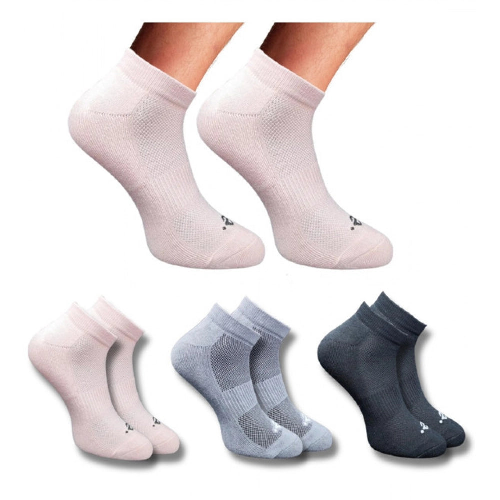 3_Pair Set Unisex Casual Cotton Printed Low Cut Socks (Multicolor)