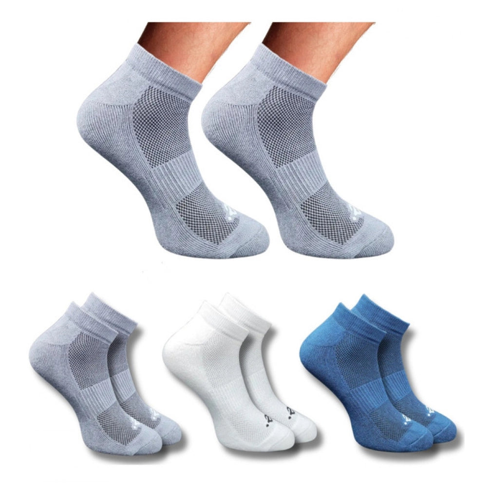 3_Pair Set Unisex Casual Cotton Printed Low Cut Socks (Multicolor)