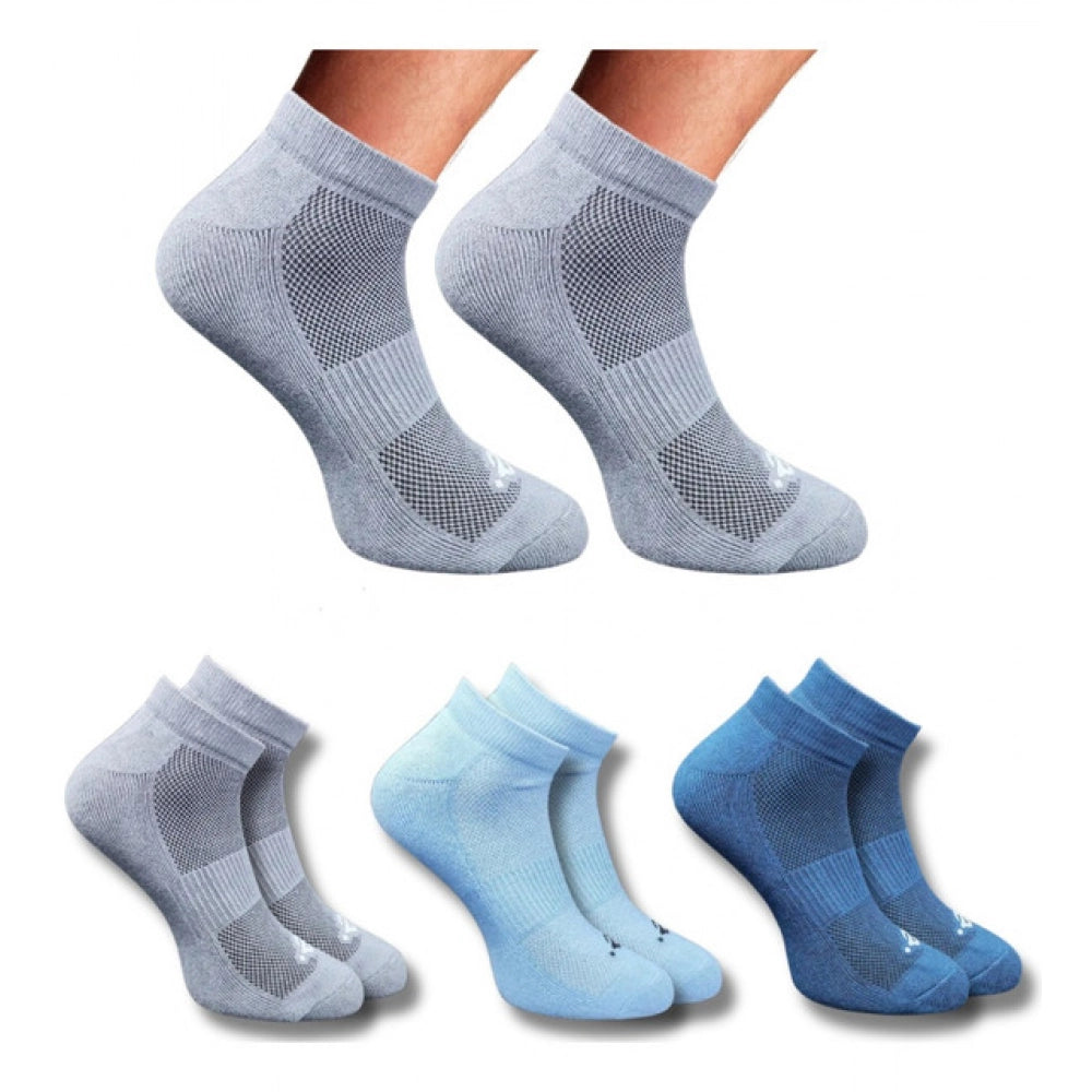 3_Pair Set Unisex Casual Cotton Printed Low Cut Socks (Multicolor)