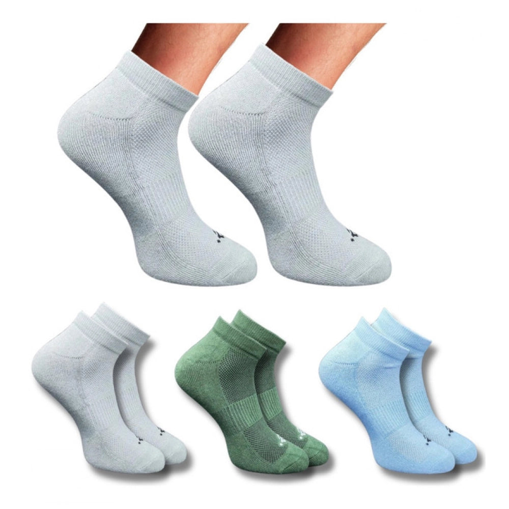 3_Pair Set Unisex Casual Cotton Printed Low Cut Socks (Multicolor)