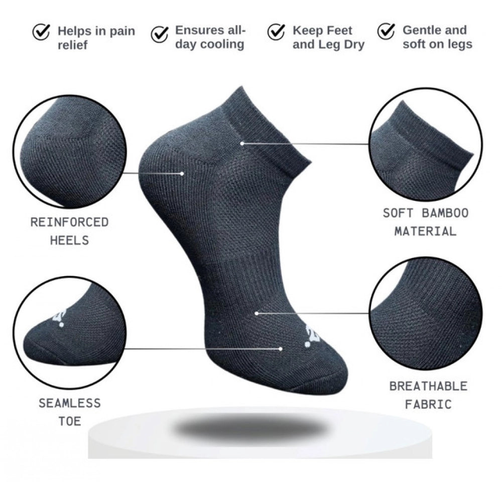 3_Pair Set Unisex Casual Cotton Printed Low Cut Socks (Multicolor)