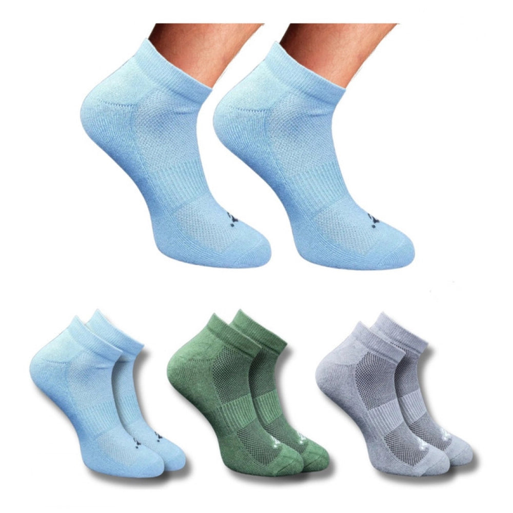 3_Pair Set Unisex Casual Cotton Printed Low Cut Socks (Multicolor)