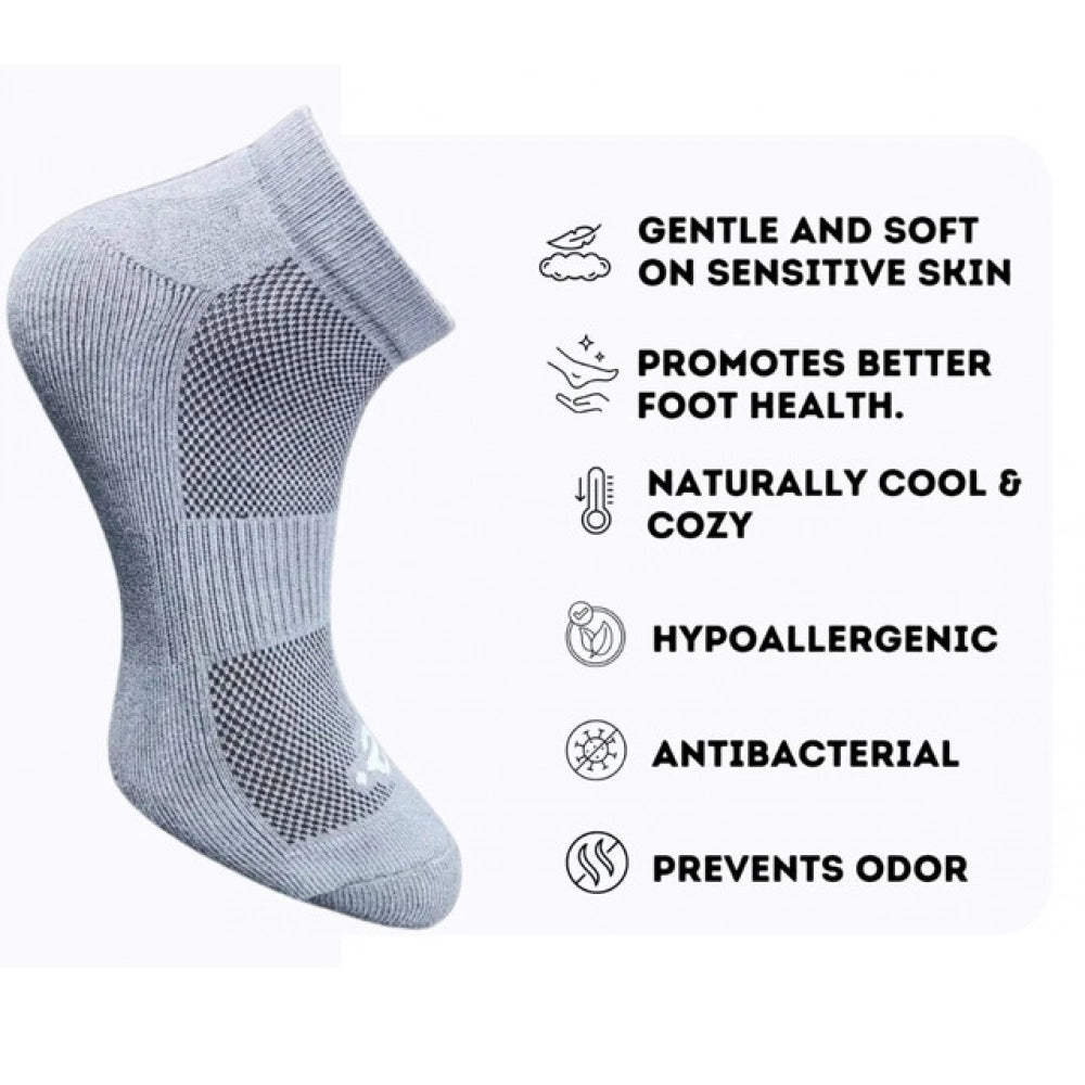 3_Pair Set Unisex Casual Cotton Printed Low Cut Socks (Multicolor)