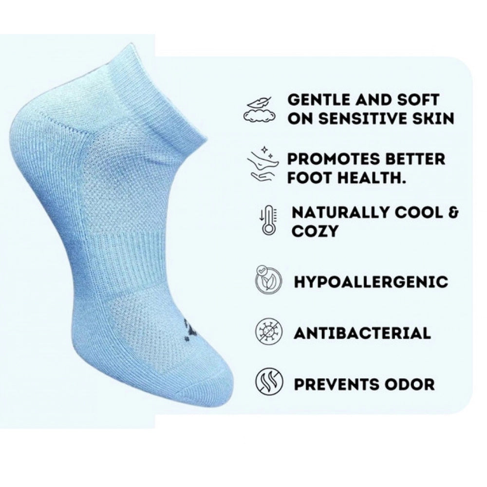 3_Pair Set Unisex Casual Cotton Printed Low Cut Socks (Multicolor)