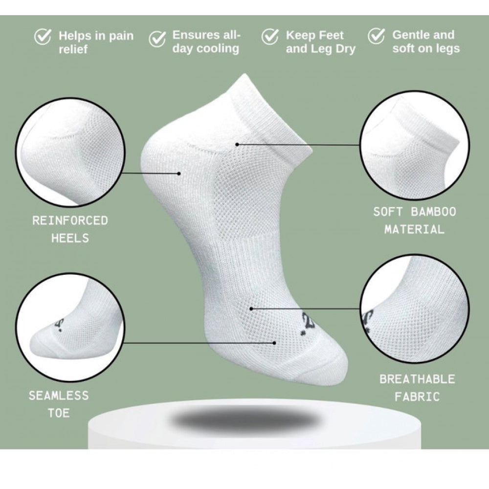 3_Pair Set Unisex Casual Cotton Printed Low Cut Socks (Multicolor)