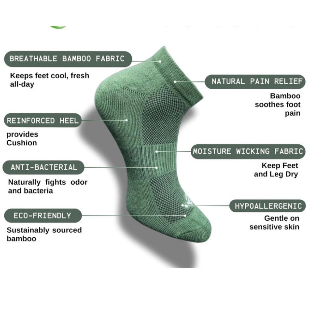 3_Pair Set Unisex Casual Cotton Printed Low Cut Socks (Multicolor)