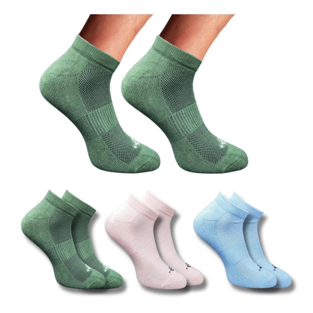 3_Pair Set Unisex Casual Cotton Printed Low Cut Socks (Multicolor)