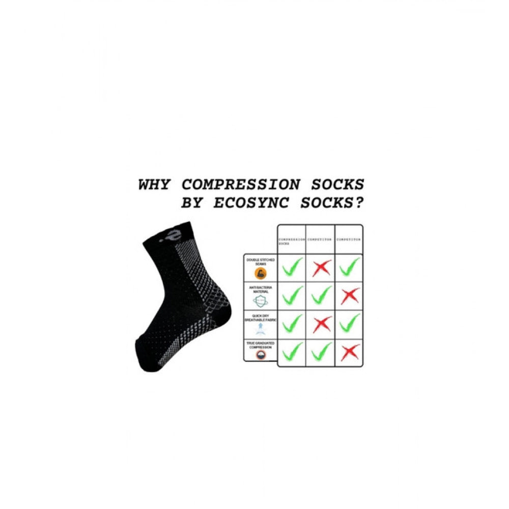 3_Pair Set Unisex Casual Cotton Printed Ankle Length Support Socks (Multicolor)