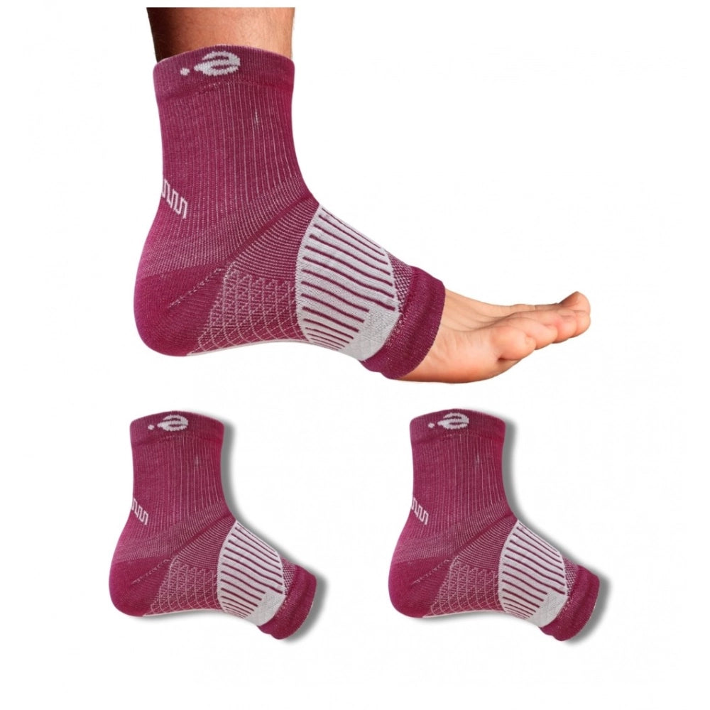 3_Pair Set Unisex Casual Cotton Printed Ankle Length Support Socks (Multicolor)