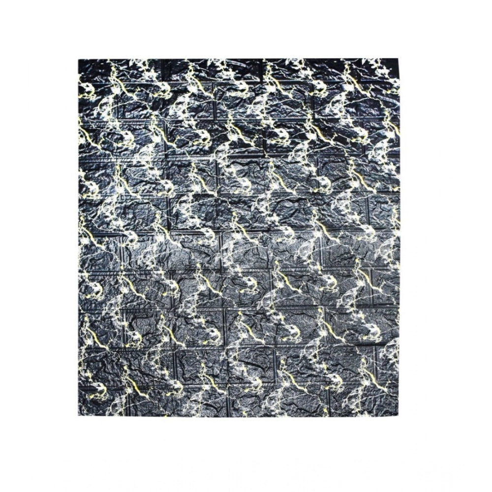 Pack Of 3_Fancy 3D Wall Decor – Stylish Black Decorative Wall Art (Color: Assorted )