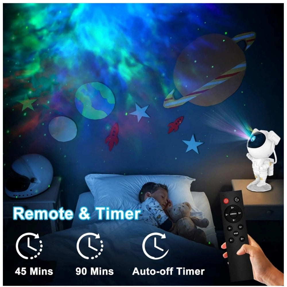Plastic Galaxy Projector Night Lamp – Astronaut Design