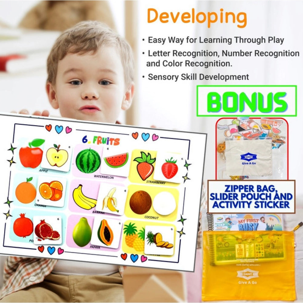 My First Busy Book – Fun And Educational Activity Kit for Kids (2-4 Years, Multicolor)