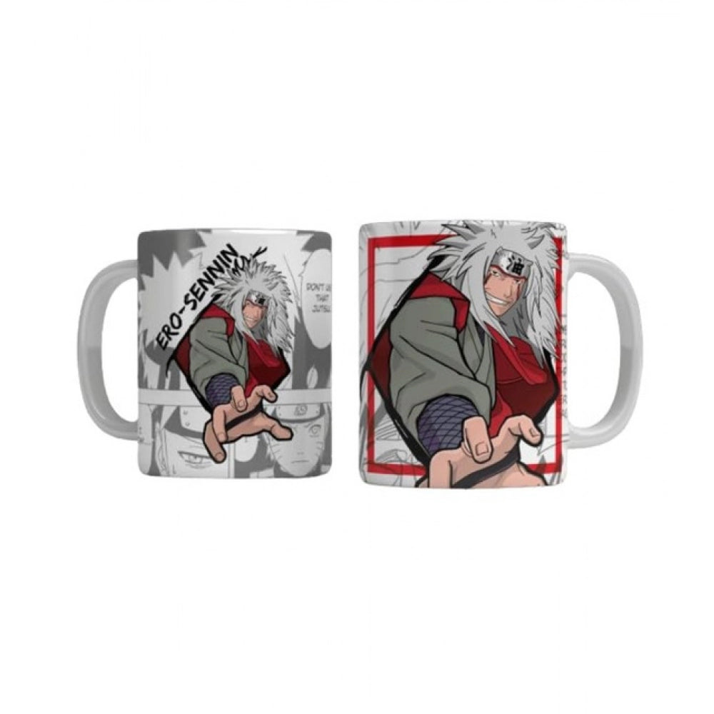 Anime Jiraiya Ceramic Printed Coffee Mug (White)