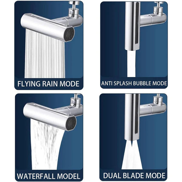Plastic Multifunctional Universal Shower Head - Adjustable High Pressure  Water Saving (1 Pc)