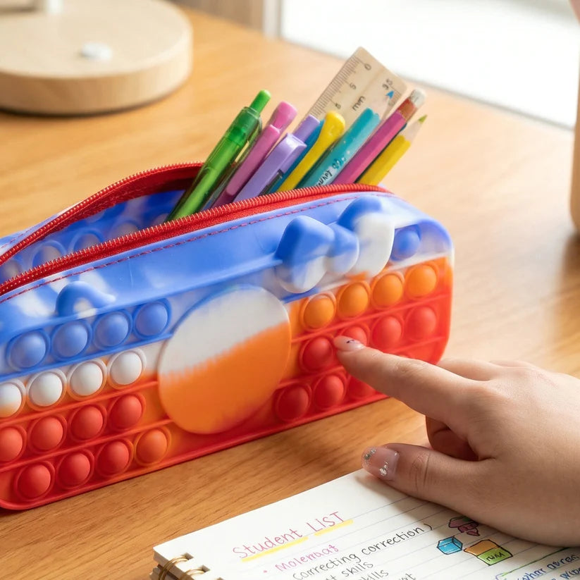 Multifunction Pop It Pencil Pouch (1 Pc)