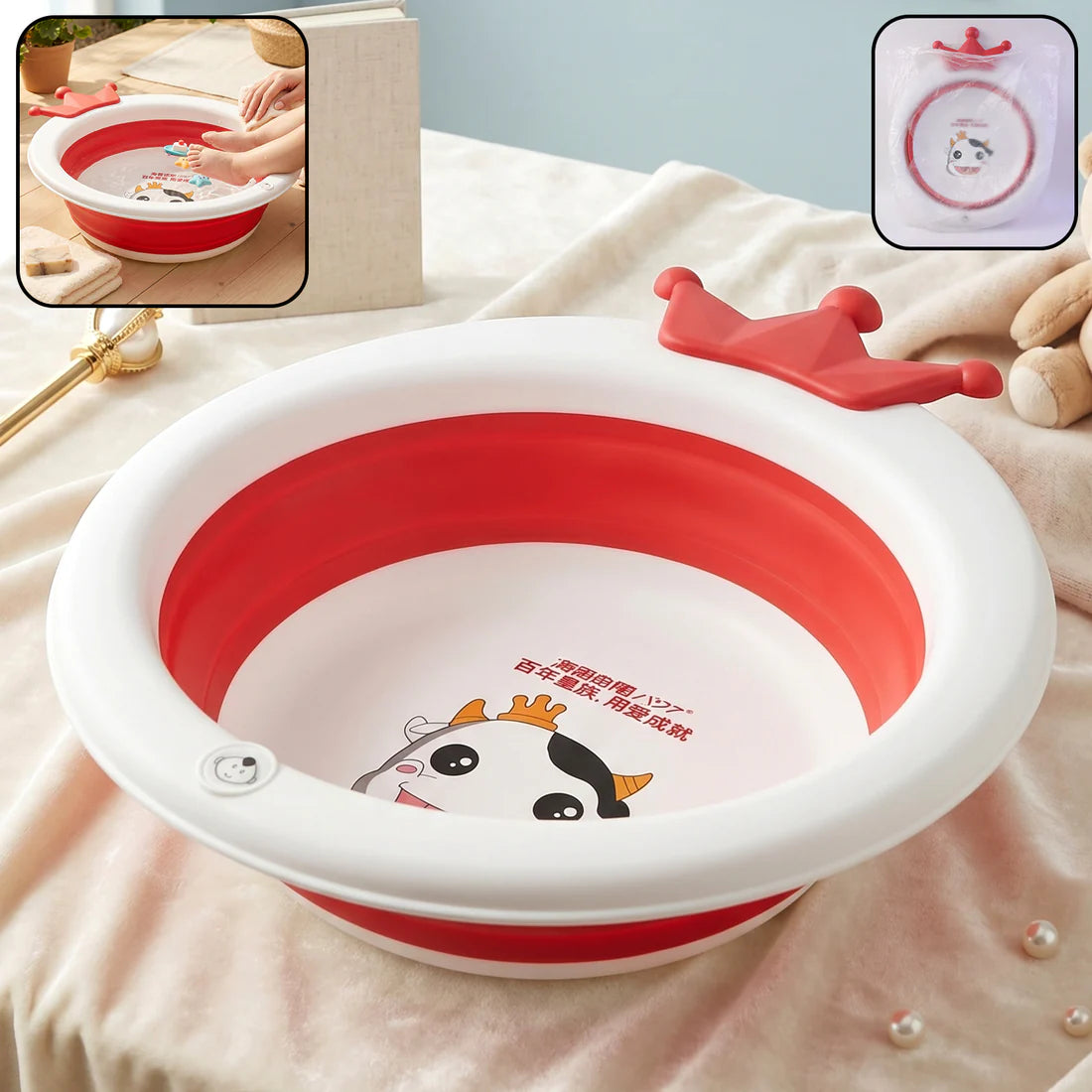 Premium Baby Bathtub With Non-slip Base