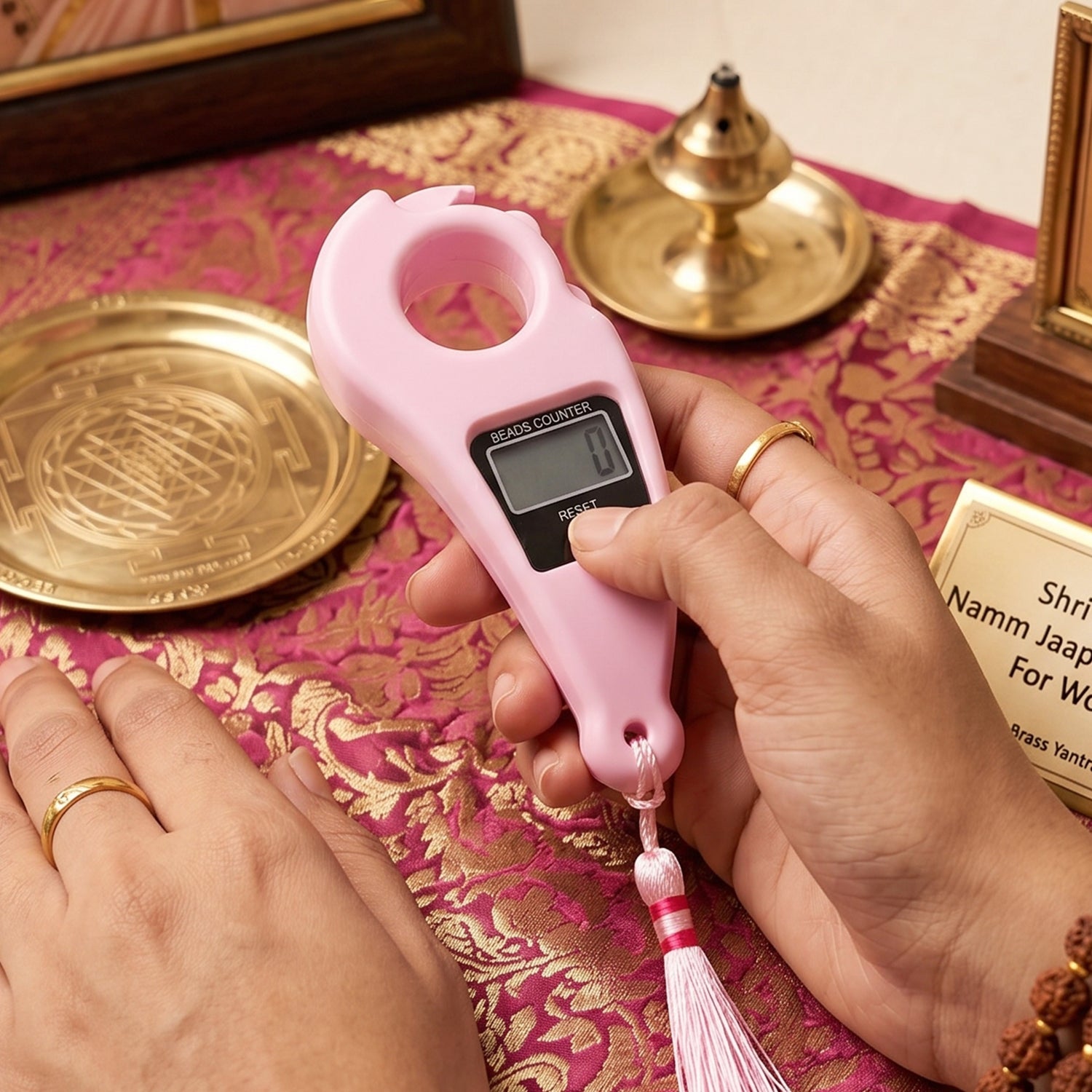 Digital Mantra Jaap Counter  Portable Lcd Beads Counter For Prayer