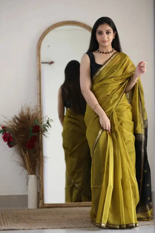 Cotton Saree  The Elegant Contrast Collection