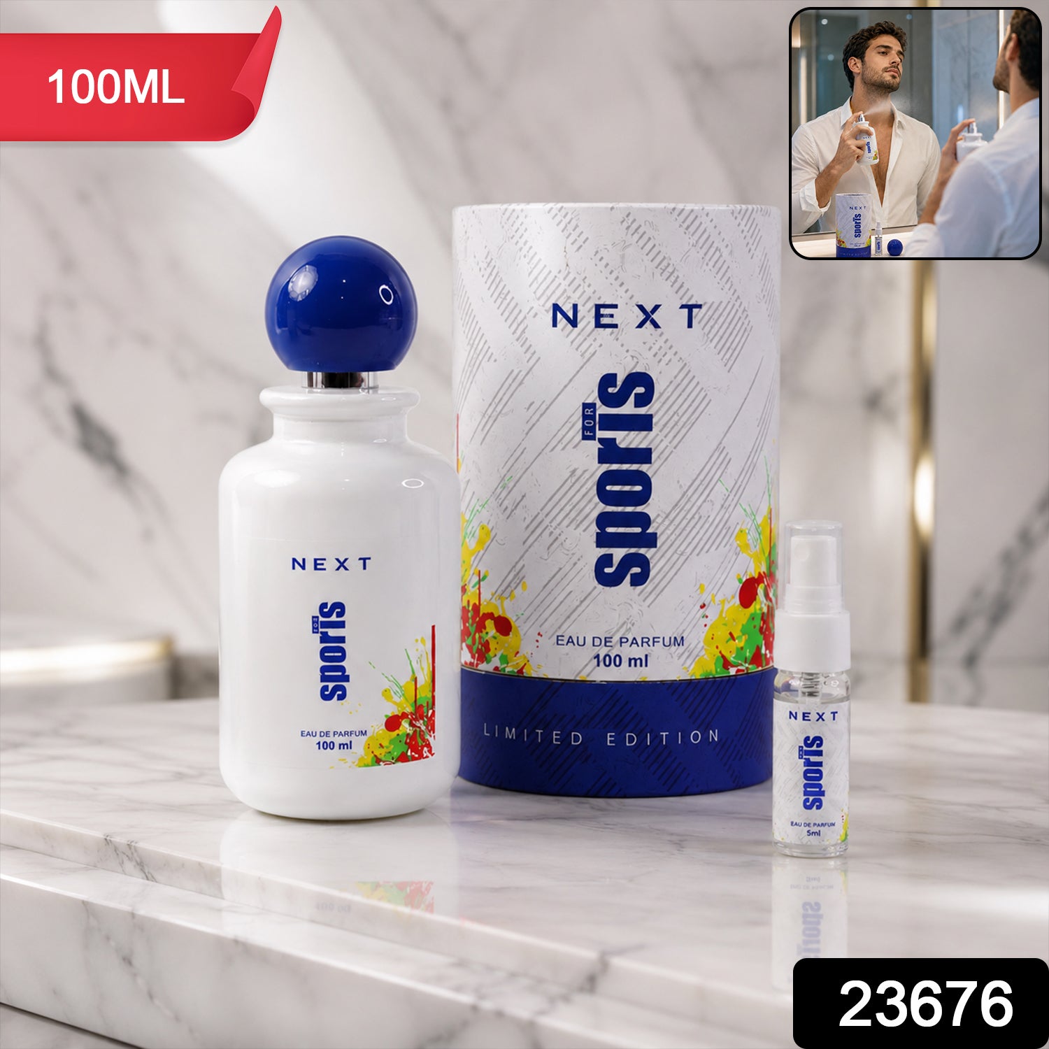 Next Sports Fragrance Eau De Perfume Long-lasting Spray For Men Daily Use (100ml)