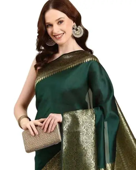 Jacquard Saree  Emerald Elegance Collection