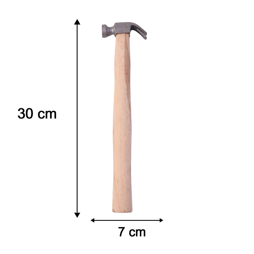 Wooden Handle Claw Hammer Heavy Duty Steel Head Hammer For Nails Carpentry (1 Pc)