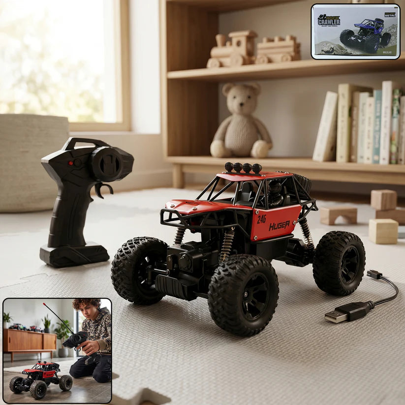 118 Scale Rock Crawler Monster Rc Truck All Terrain Stunt Racing Car Rechargeable Indoor Outdoor Toy Car