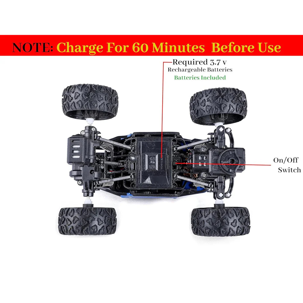 118 Scale Rock Crawler Monster Rc Truck All Terrain Stunt Racing Car Rechargeable Indoor Outdoor Toy Car
