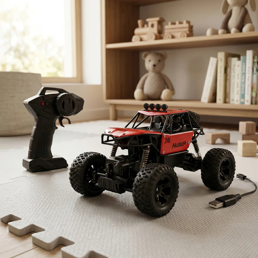 118 Scale Rock Crawler Monster Rc Truck All Terrain Stunt Racing Car Rechargeable Indoor Outdoor Toy Car