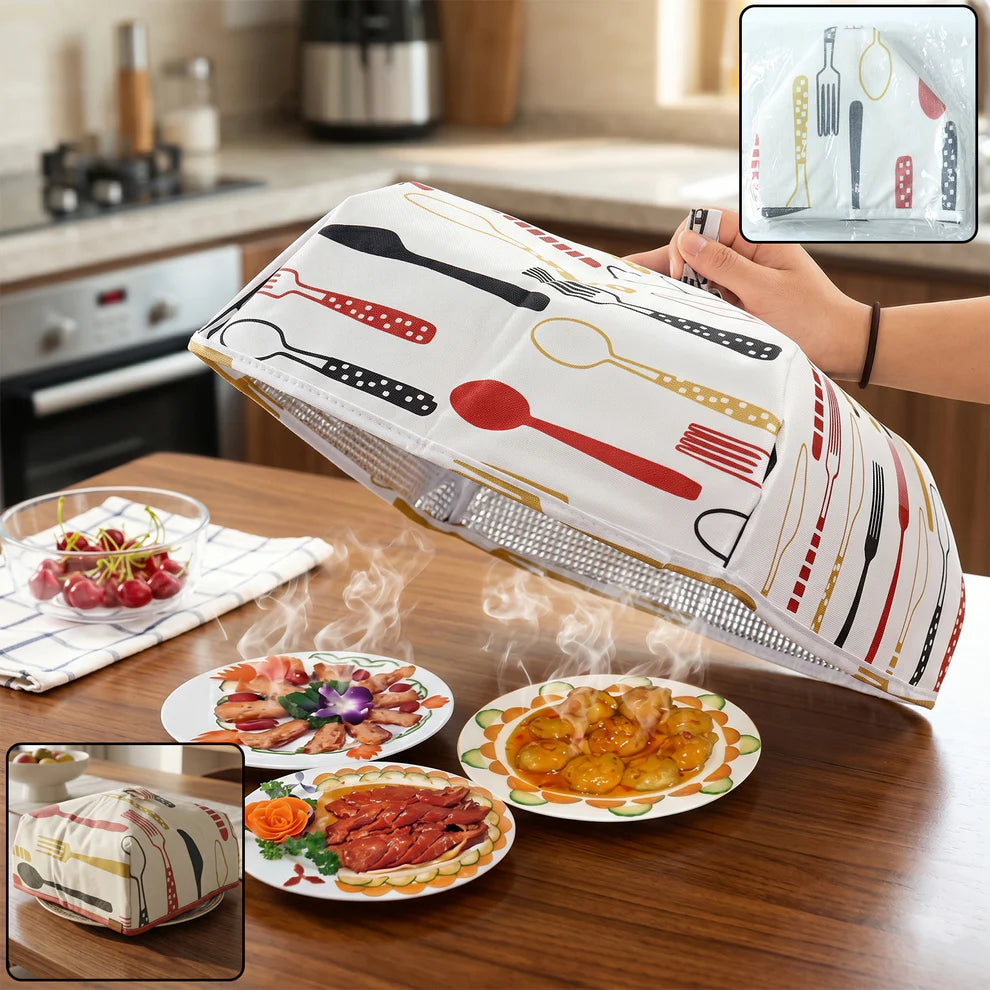Foldable Food Covers Anti-dust Heat Preservation Anti Fly Mosquito Kitchen Lid Foldable Cover For Hot Food Food Dish Insulation Cover Food Warmer Cover For Kitchen Picnic - 5864