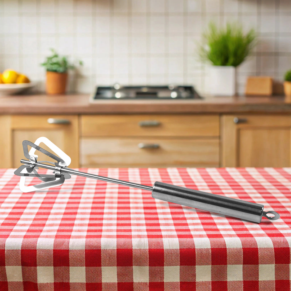 Hand Push Mixer Egg Whisk Stainless Steel Blender (1 Pc)