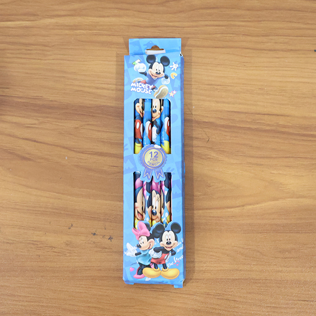 Premium Cartoon-printed Graphite Pencils Set Of 12 Pc