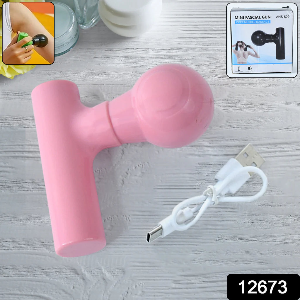 Black Mini Pocket Size Vibrator Full Body Massager Cordless One Button Operation For Body Pain  Relaxation - 12673