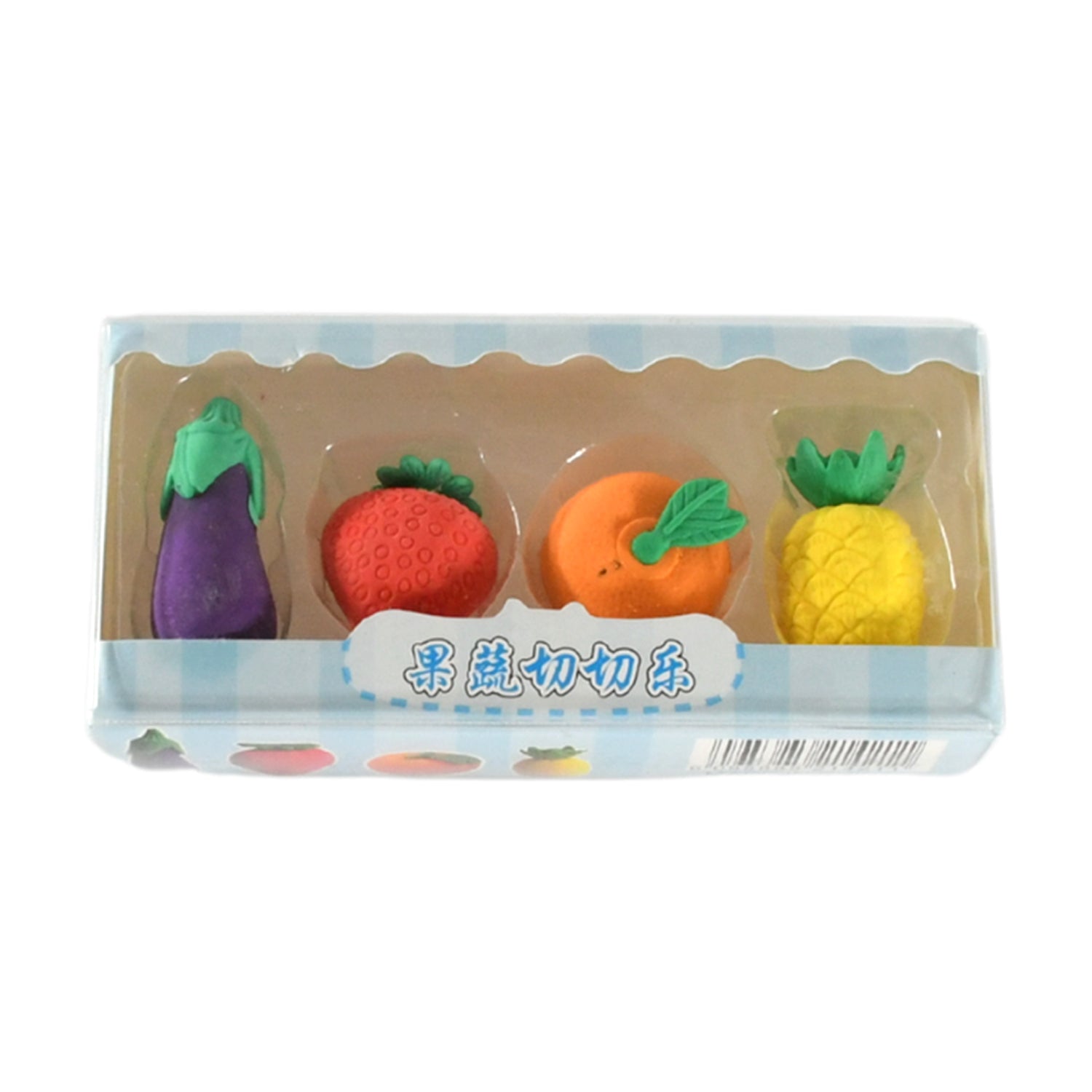 8760 Mini Cute Vegetables And Fruits Erasers Or Pencil Rubbers For Kids 1 Set Fancy  Stylish Colorful Erasers For Children Eraser Set For Return Gift Birthday Party School Prize 3d Erasers  (4 Pc Set)