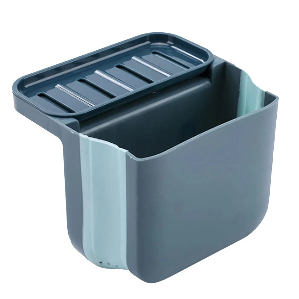 Wall Mounted Hanging Trash Can With Adhesive Hook  Garbage Bin For Kitchen Cabinet Door Small Collapsible Foldable Waste Bins Hanging Trash Holder For Bathroom Bedroom Office Car Portable (1 Pc) - 4160