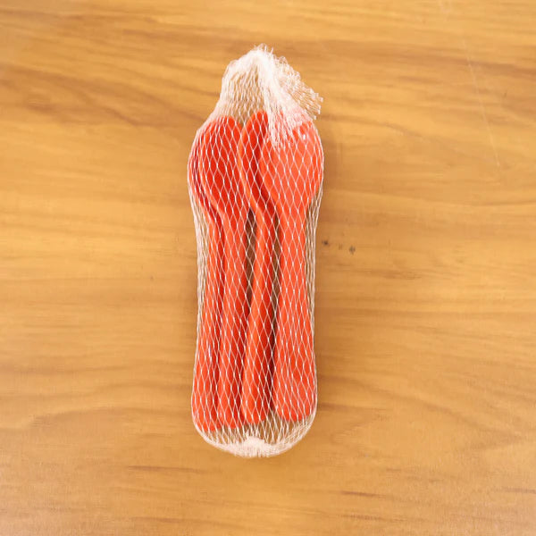 Food Plastic Spoon Set Plastic Table Spoon Set Plastic Tea Spoon Coffee With Abs Plastic Heat-resistant Spoon (5 Pc Set ) - 5349