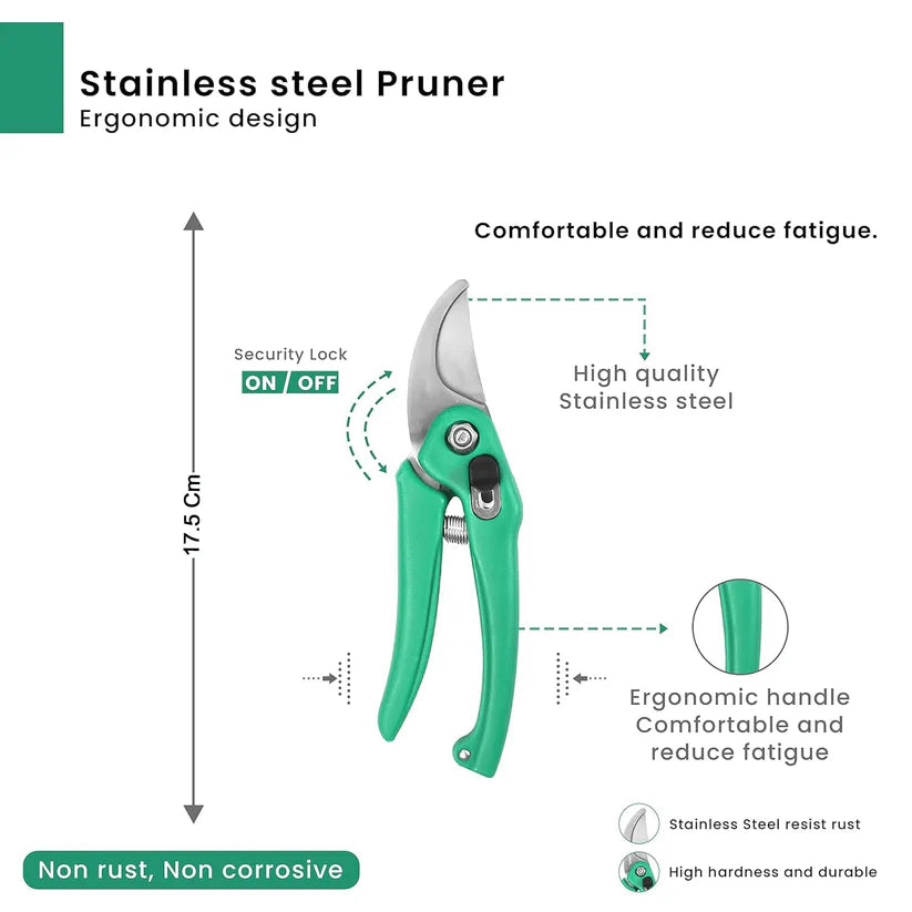 Garden Shears Pruners Scissor For Cutting Branches Flowers Leaves Pruning Seeds - 0465a